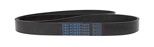 D&D PowerDrive 4PM3734 Metrikus Normál Csere Öv, Gumi