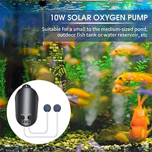 Karlak 10W Napenergia Oxigén Szivattyú Levegő Kő Konzol akvárium Oxygenator 3 Állítható Módok Akvárium Oxigén levegőztetők hatékonyan alkalmazhatóak