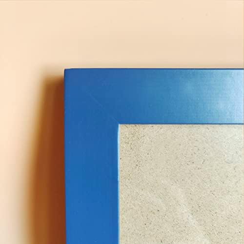 KELE MODELL 5x5 Képkeretek Kék Tömör Fa Keret, Műanyag Panel (Film el kell Távolítani) . Asztalra vagy Falra.Első Ablak Megnyitása