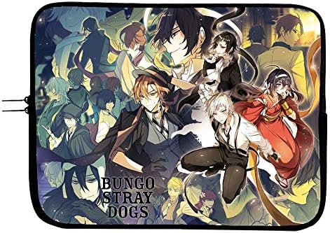 Bungo Kóbor Kutyák Anime Laptop Sleeve Táska, Egér Pad Felülete 13 13.3 Inch Elegáns Anime Táska
