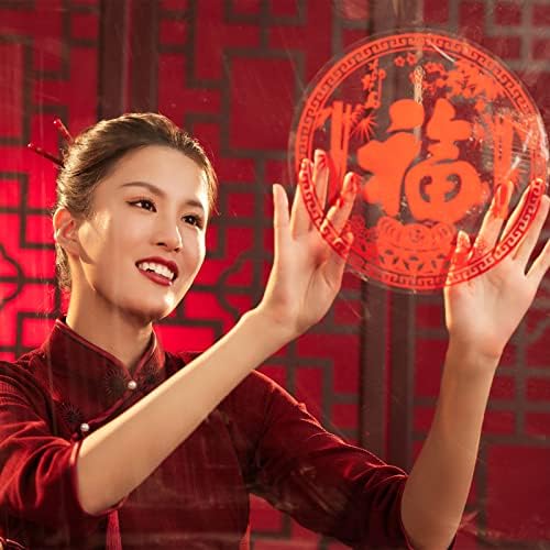A kínai Új Év 2023, 10 Db Új Év Dekorációk, magában Foglalja a 261g Speciális Papír Kínai Tavaszi Fesztivál Párversekben, Fu Szó, a
