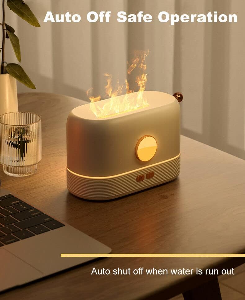 Láng illóolaj Diffúzorok Aromaterápiás Párásító 200ml Ultrahangos Aroma Diffúzor Három Szín 3D Láng Hűvös Köd Office Hálószoba