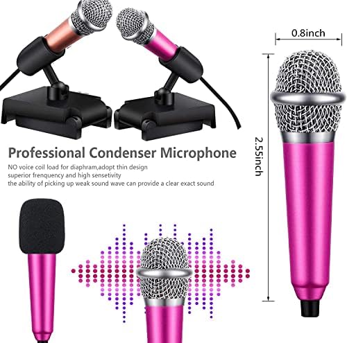 2DB Mini Mikrofon,Ének Mikrofon, Berendezések,Gyönyörű Ének Minőségű,Mini Típusú helytakarékos,3,5 mm Audió Csatlakozó,Alkalmas iPhone,