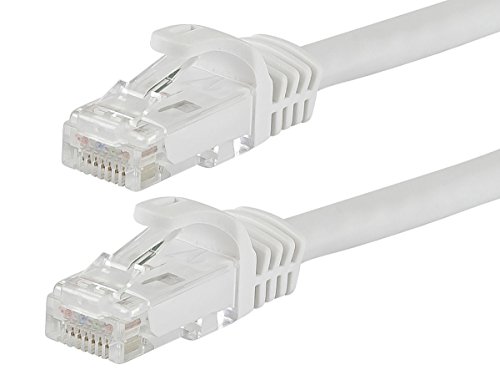 Monoprice Flexboot Cat6 Ethernet Patch Kábel - Hálózat, Internet, Kábel - RJ45, Rekedt, 550Mhz, UTP, Tiszta, Csupasz Réz Drót, 24AWG, 7