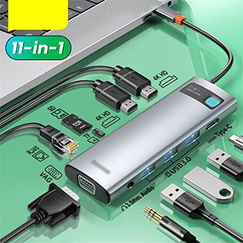 ZSEDP USB Típus C-HUB, USB C -Kompatibilis RJ45 SD Olvasó PD 100W Töltő USB 3.0 HUB Dokkoló Állomás ( Szín : Fehér-Gyümölcs