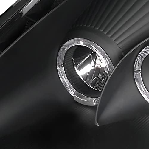 SPEC-D HANGOLÁS SMD LED Fekete Dual Halo-Vetítő Fényszórók Kompatibilis 2000-2005 Mitsubishi Eclipse Bal + Jobb Pár Fényszórók Közgyűlés