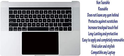 (Csomag 2) Ecomaholics Laptop Touchpad Trackpad Védő Borító Bőr Matrica Film MSI GS60 (6 Gen) 15.6 hüvelykes Laptop, Fekete Matt Anti jegyzetfüzet