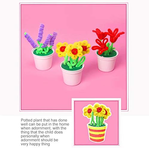 A gyermekek Szőrös Nap, Virág, Bot, Anyja Kézzel készített Óvoda Cserepes Haza DIY Kötőtű Készlet Fém