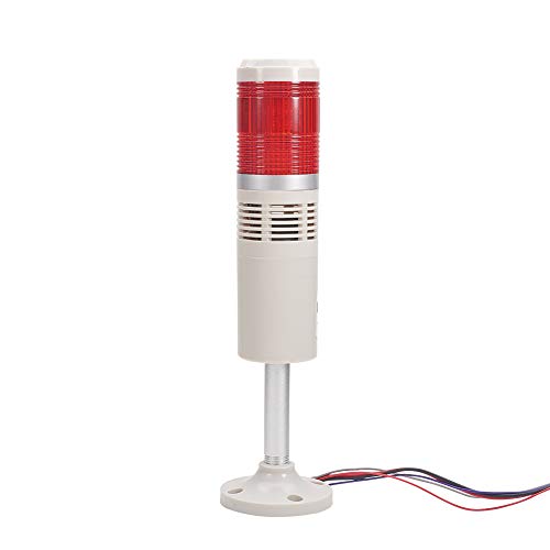 Aicosineg 24V 3W Figyelmeztető Lámpa Ipari Lámpa Torony Lámpa Oszlop LED Riasztás Kerek Torony Jelzőfény Folyamatos Fény Műanyag Elektronikus