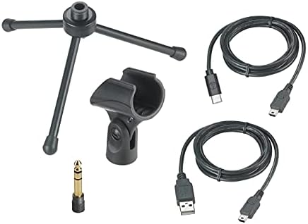 Audio-Technica AT-EDU25 Működik, a Tanulás otthonról Csomag AT2005USB Kardioid Dinamikus USB/XLR Mikrofon pedig ATH-M20x Fejhallgató (ATEDU25)