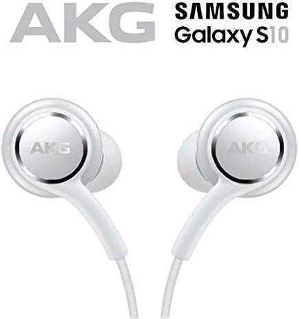 ElloGear OEM Fülhallgató Sztereó Fejhallgató a Samsung Galaxy S10 S10e Plusz Kábel - által Tervezett AKG - a Mikrofon Hangerő