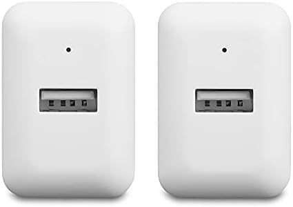 Basics 12W Egy-Port USB-Fali Töltő (2.4 Amp) Telefon (iPhone 13/12/11/X, Samsung, stb.) - Fehér (2 Csomag)
