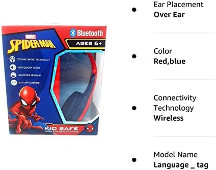 Spider Man Bluetooth Gyerek Biztonságban Fejhallgató Át A Fül Párnázott Párnák Repülő egy Web Design
