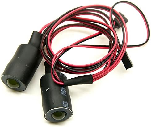RC 10mm 2 Led Angel eyes LED Fényszórók/hátsó Lámpa, 1:10 RC Lánctalpas Teherautót Autó (Piros+Fehér)