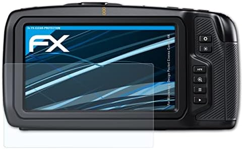 atFoliX Képernyő Védelem Film Kompatibilis a Blackmagic Design Pocket Cinema Camera 4K-s kijelző Védő fólia, Ultra-Tiszta