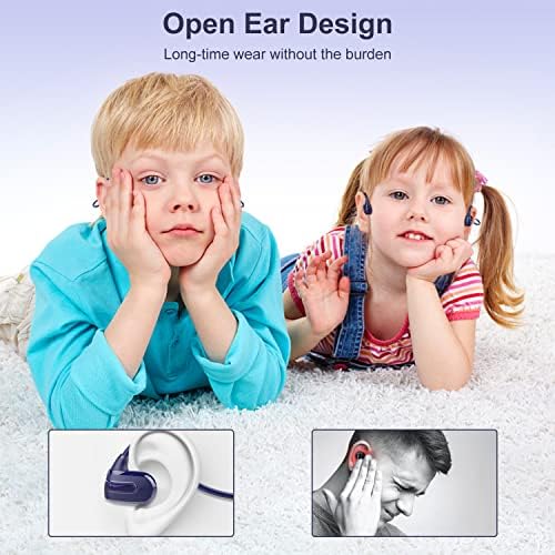 Friencity Gyerekek Fejhallgató, gyermekbarát Nyitott Fül Vezeték nélküli Fejhallgató, 13g Ultra-Könnyű, Hordozható Legújabb Bluetooth