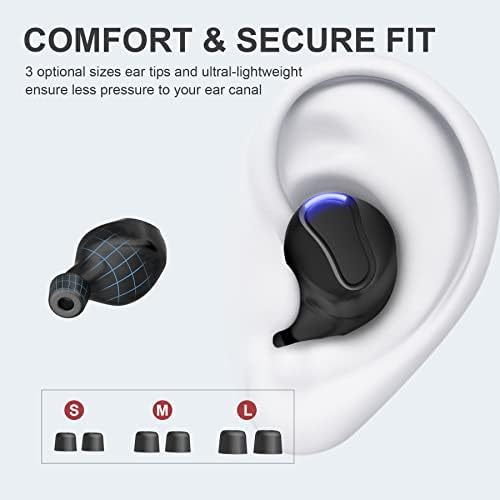 COVIXXIO Vezeték nélküli Fejhallgató, Bluetooth 5.0 Igaz, Vezeték nélküli Fülhallgató, Touch Control Töltés Esetben a Vezeték nélküli
