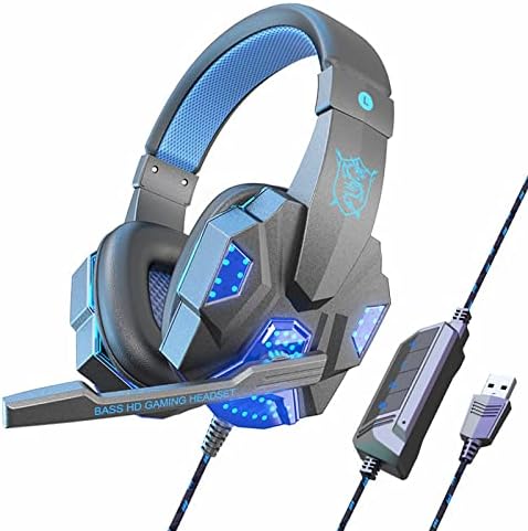Kényelmes Játék Vezetékes Headset. Több mint Fülhallgatót zajszűrés, Audio Controls Lopakodó 600 (Kék, Egy Méret)