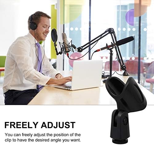 általános Vezeték nélküli Mikrofonok 5 Db Mikrofon Mic Klip tartó Mikrofon Állvány Home Office Dekoráció Fekete Vezeték nélküli Mikrofon