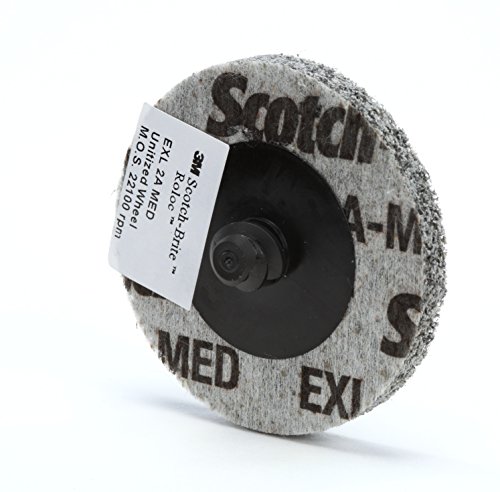 Scotch-Brite Roloc EXL Unitized Kerék XL-UR - 8A Közepes Finomság Alumínium-Oxid - Fém Sorjázó, Befejező, illetve Polírozás Kerék