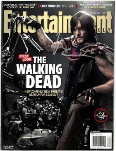Norman Reedus aláírt 2013 Entertainment Weekly A Walking Dead Daryl Dixon Teljes Magazin - COA (Nincs Címke) - TV-Magazinok