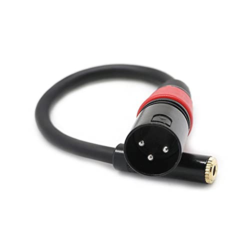 KXDFDC 0,2 m 3-pin Férfi Dugó 3,5 mm 1/8 hüvelykes Női Sztereó Audio Adapter Mikrofon Hosszabbító Kábel