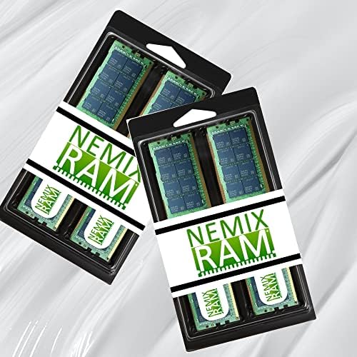 NEMIX RAM, 256 gb-os (4x64GB) DDR4-3200 PC4-25600 2Rx4 ECC RDIMM Regisztrált Szerver Memória Upgrade PowerEdge XR12 Rack Szerver
