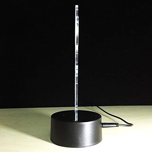 3D-s LED-es asztali Lámpa Illúzió Színes Érintse meg Repülni Ázsia Éjszakai Fény Sík Föld USB asztali Lámpa Akril 3D LED
