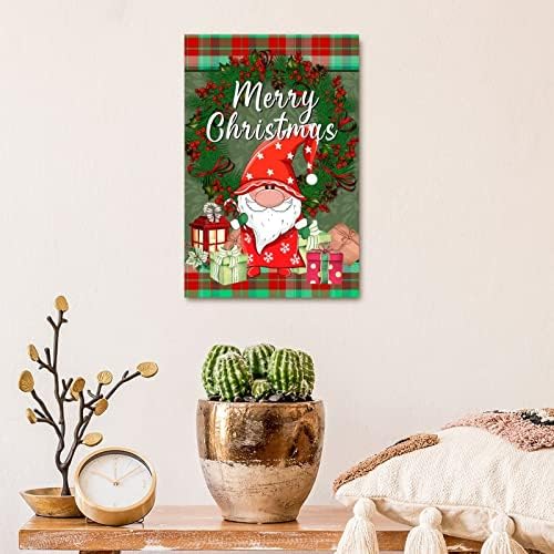 Karácsonyi Party Kellékek Gnome Ajándék Doboz Fa Alá Koszorú Piros, Zöld, Buffalo Kockás Fa Alá Antik Ünnepi Dekorációk, Újszerű Ötletek