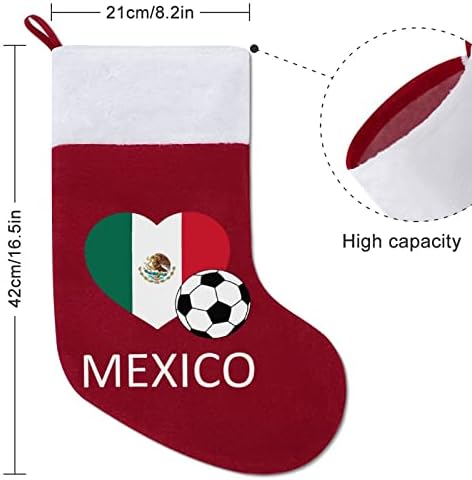 A Szerelem Mexikói Futball Karácsonyra Karácsonyi Zokni Tok Ház Családi Karácsonyi Dekoráció