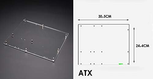 ATX Számítógép szabadban Esetben Konzol Akril DIY Puszta PC Keret ATX motherbar Támogató Grafikus Kártya Átlátszó