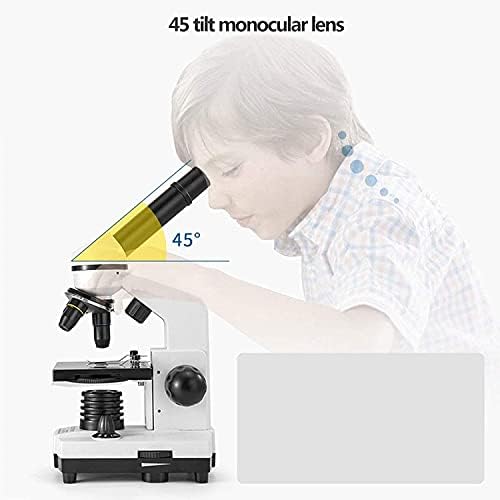 QIYUDS Távcső Optikai Biológiai HD Mikroszkóp,40X-1600X Mikroszkóp, a Gyerekek, Diákok, Felnőttek, Erős Biológiai Mikroszkóp Iskolai