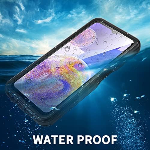 Samsung Galaxy A23 5G az Esetben, Vízálló Telefon tok Beépített képernyővédő fólia, illetve Kantár, Teljes Test Víz alatti Por Ütésálló Masszív,