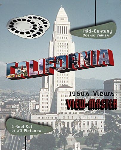 KALIFORNIAI 1950-es 3D KLASSZIKUS ViewMaster - Festői Sorozat - 3 tárcsák Szuvenír