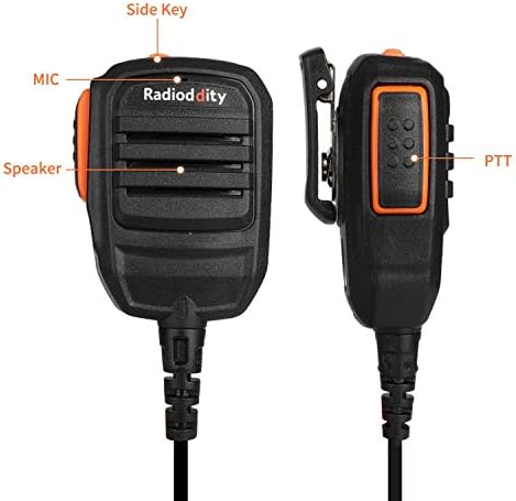 4 Csomag Radioddity GM-30 GMRS Rádió Kézi + 4 Radioddity RS22 Távoli Hangszóró Mikrofon + 2 Programozási Kábel